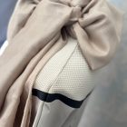 FOULARD GIOIELLO beige e perline corallo - immagine 5