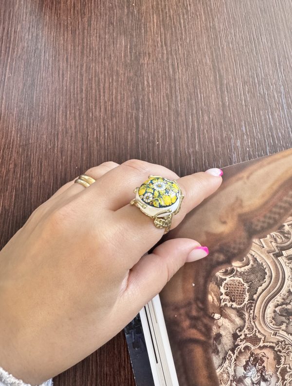 ANELLO serie SICILY dipinta a mano con limoni - immagine 2