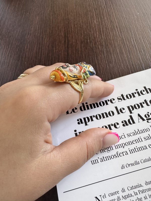 ANELLO serie SICILY con Moro dipinto a mano - immagine 2