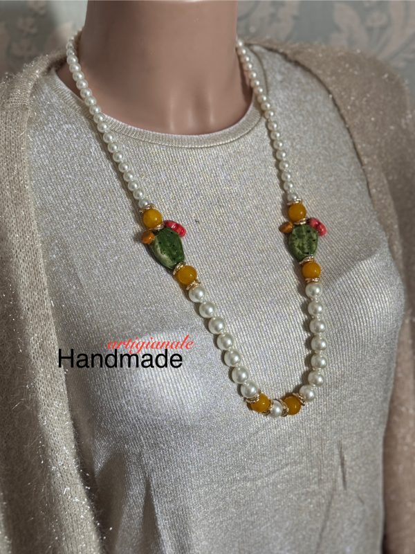 COLLANA in perle con fichi d’india