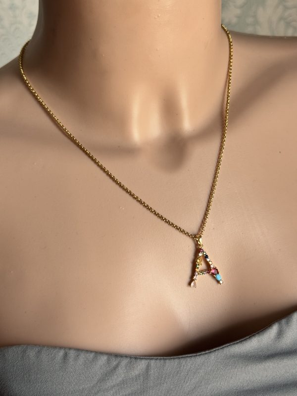 COLLANA con ciondolo LETTERA