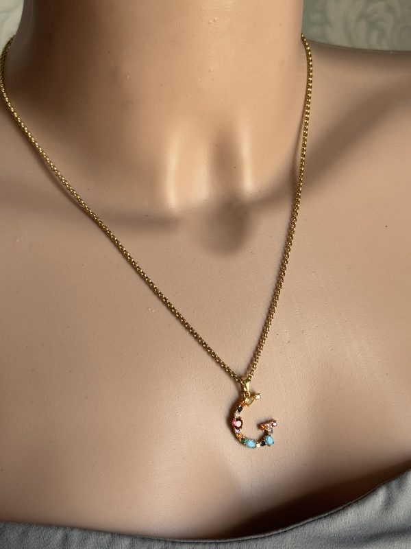 COLLANA con ciondolo LETTERA - immagine 5
