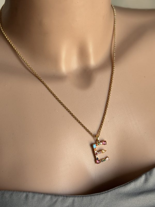 COLLANA con ciondolo LETTERA - immagine 7