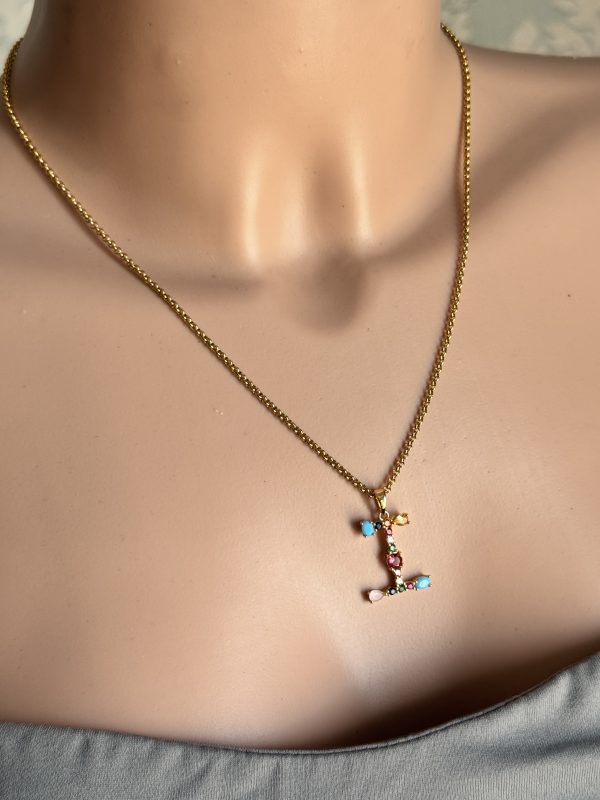 COLLANA con ciondolo LETTERA - immagine 8