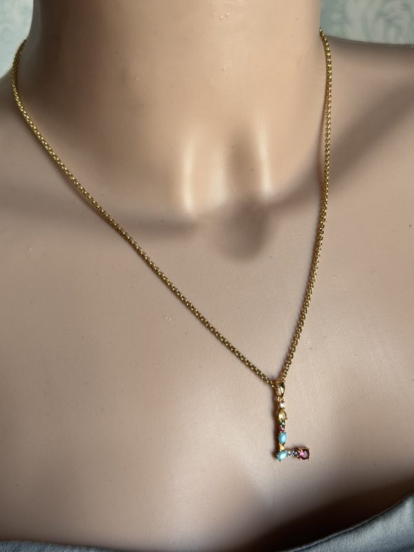 COLLANA con ciondolo LETTERA - immagine 9