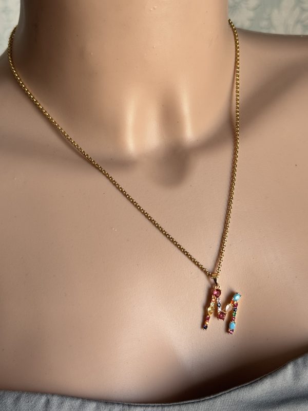 COLLANA con ciondolo LETTERA - immagine 10