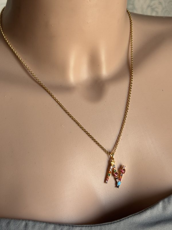 COLLANA con ciondolo LETTERA - immagine 11