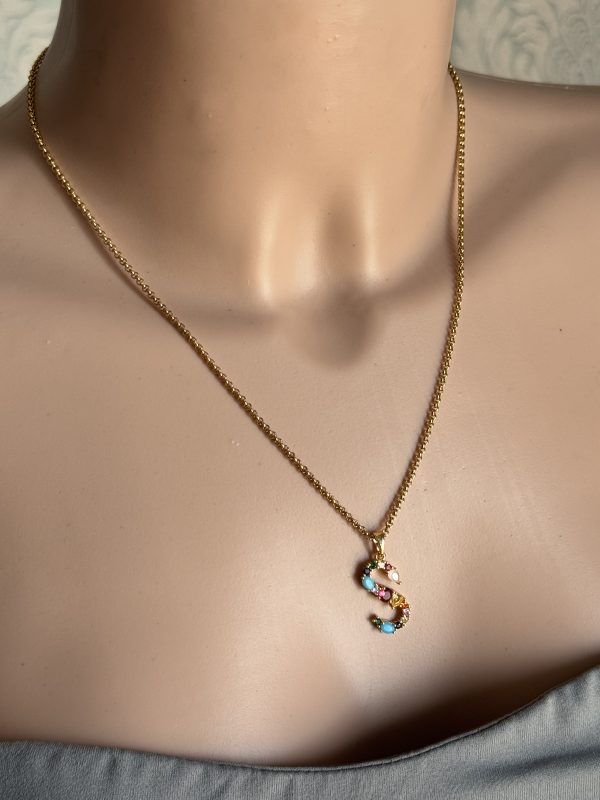 COLLANA con ciondolo LETTERA - immagine 15