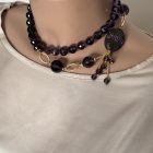 COLLANA con cristallo viola - immagine 4