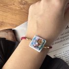 BRACCIALE cordoncino mattonellina