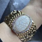 BRACCIALE rigido con centrale effetto anticato - immagine 2