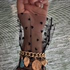 BRACCIALE a maglia con vari charm - immagine 2