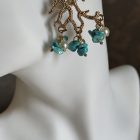 ORECCHINI con base corallo - immagine 3