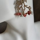 ORECCHINI con base corallo - immagine 2