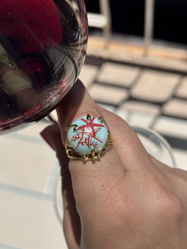 ANELLO serie SICILY “stelle marine e corallo”