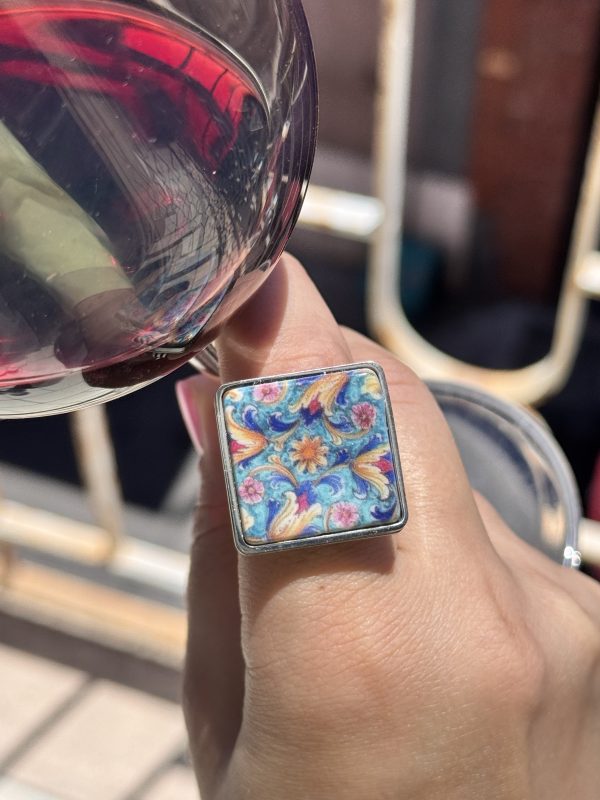 ANELLO serie SICILY a forma di mattonella 1
