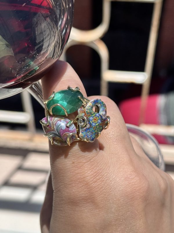 ANELLO serie SICILY TRIS con ornamenti