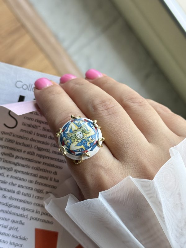 ANELLO serie SICILY dipinta a mano trinacria
