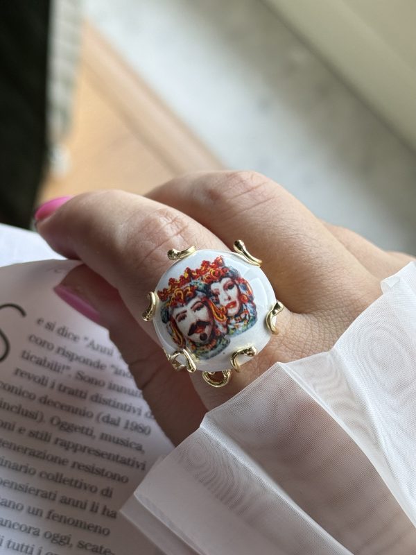ANELLO serie SICILY " 2 mori maschio e femmina"