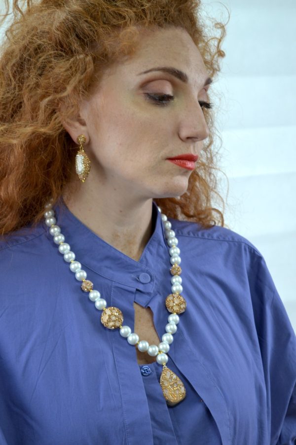 COMPLETO collana e orecchini a goccia