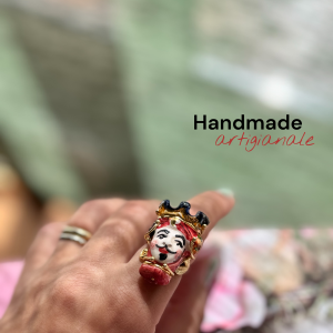 ANELLO serie SICILY “Testa di moro maschile”